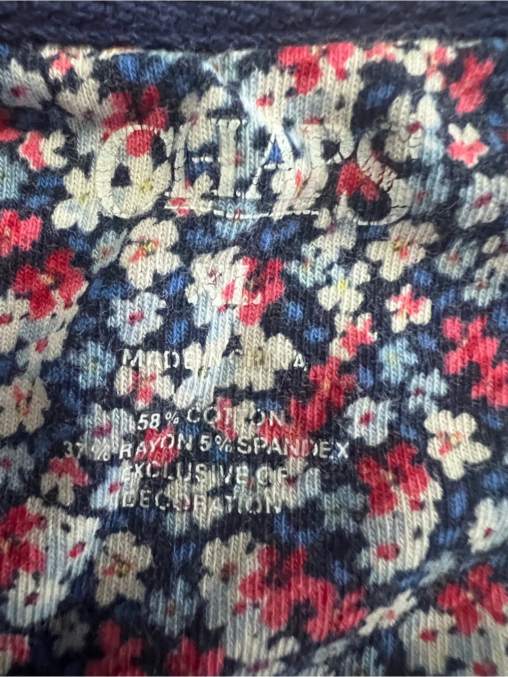 Chaps XL Floral Pajama Set Soft Stretch Cotton Blend Lounge Set summer cottage - Picture 5 of 6